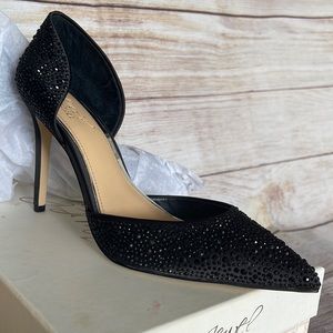 Jewel Badgley Mischka Alexandra black 7-1/2m